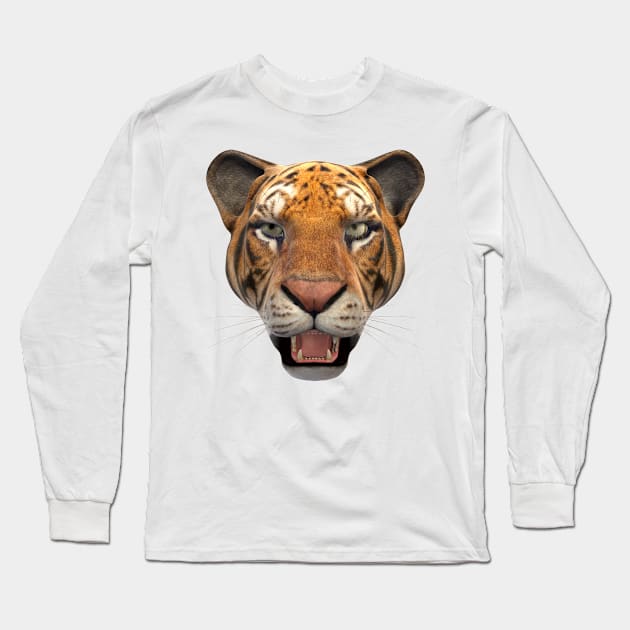 Tiger Head Long Sleeve T-Shirt by freestyle_T33S